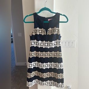 Lilly Pulitzer Augusta Shift Dress Navy Size 0 XS
